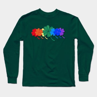 A Rainbow Of Shamrocks Long Sleeve T-Shirt